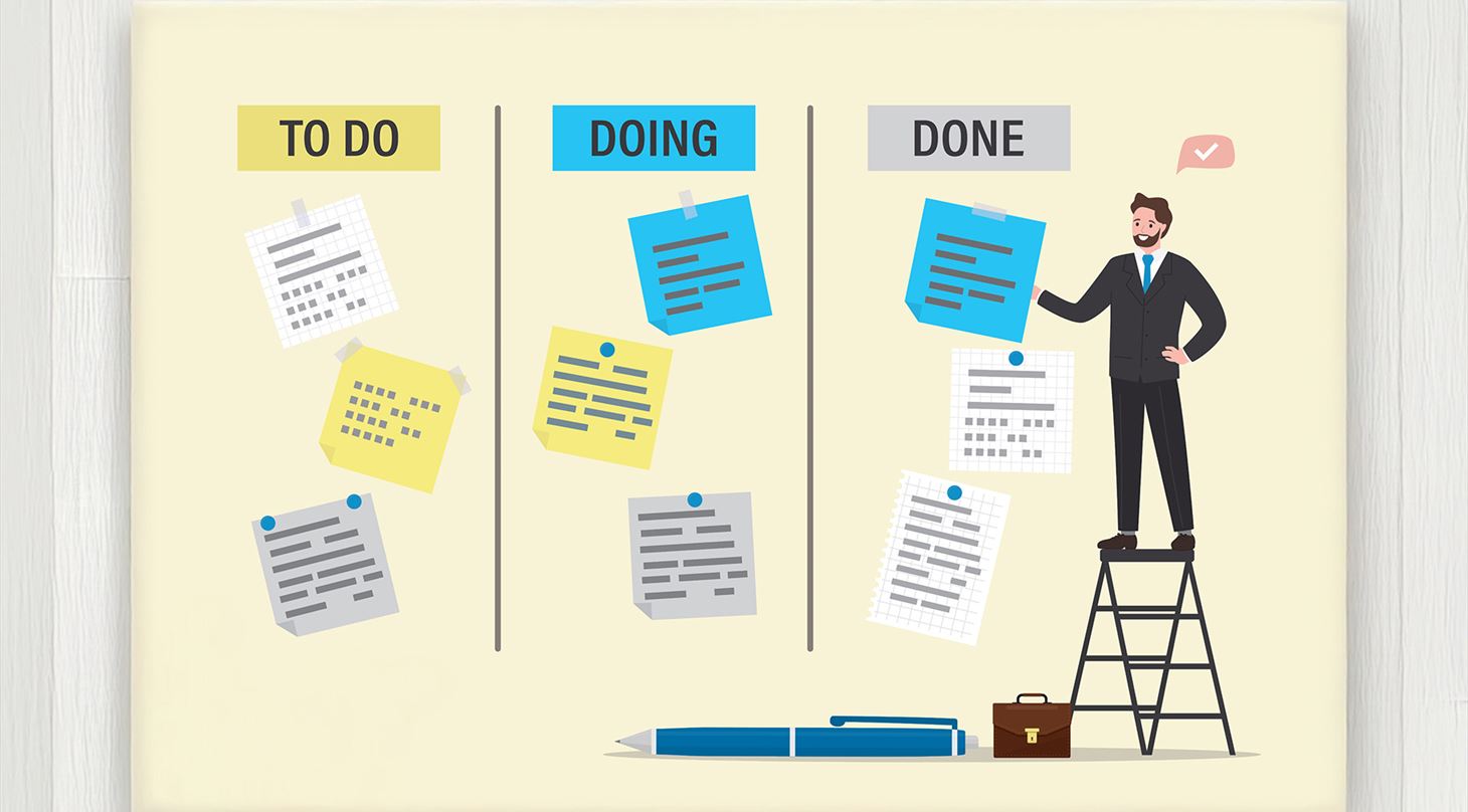 Kanban board billede
